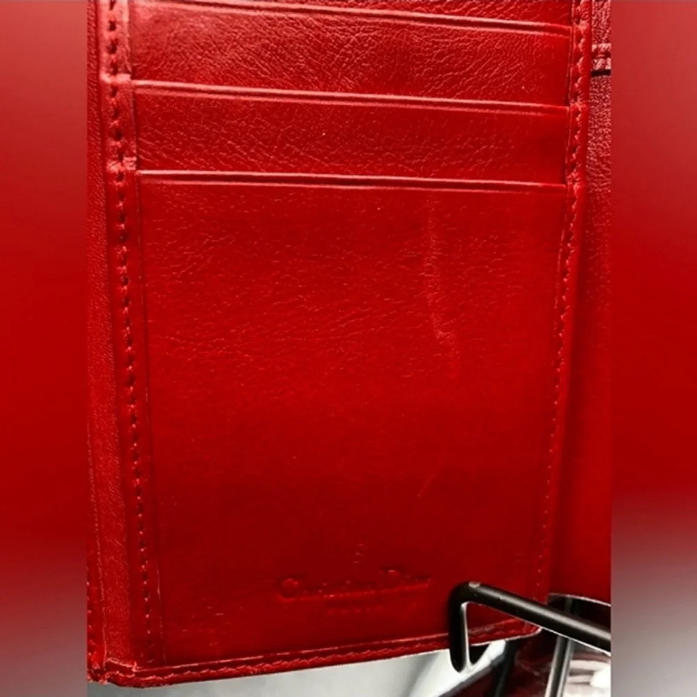 Beautiful Christian Dior Red Wallet !!